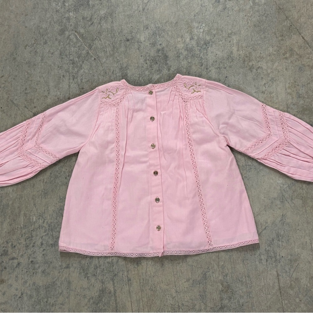 Pink‎ Embroidered Kids Top - Picture 2 of 3